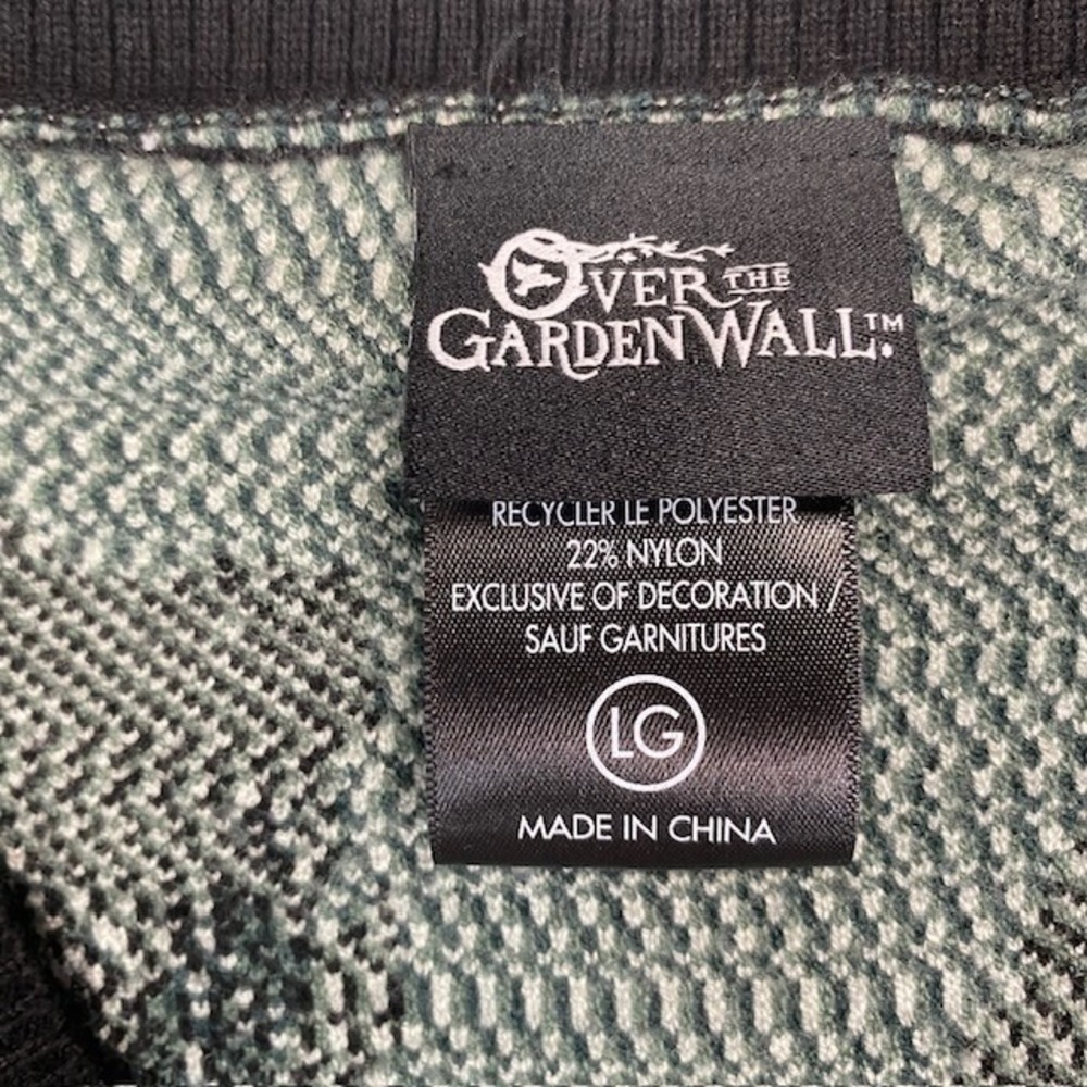 BoxLunch Over the Garden Wall Jason Funderburker Frog Cardigan Sweater Large - Picture 2 of 13